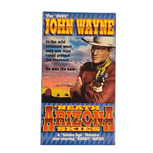 John Wayne Neath Arizona Skies VHS Western Movie Vintage Cowboy - Picture 8 of 9